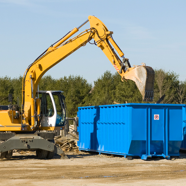 are there any restrictions on where a residential dumpster can be placed in Rowan County NC